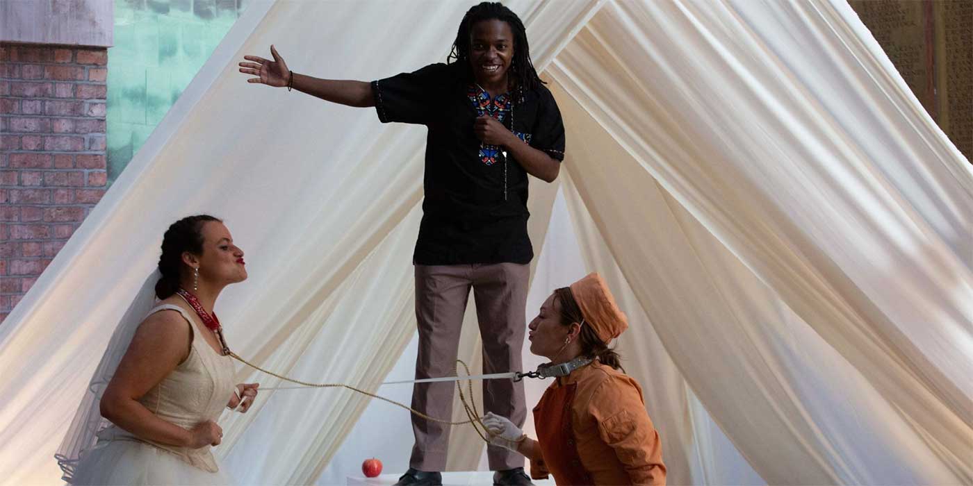 Devised promenade production, The Wedding